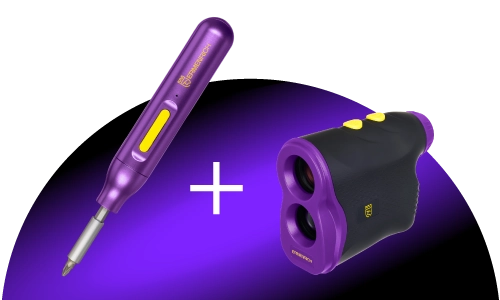 Отвертка в подарок к строительному дальномеру